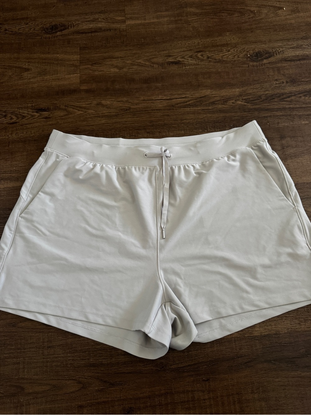 Old Navy White Athletic Drawstring Shorts